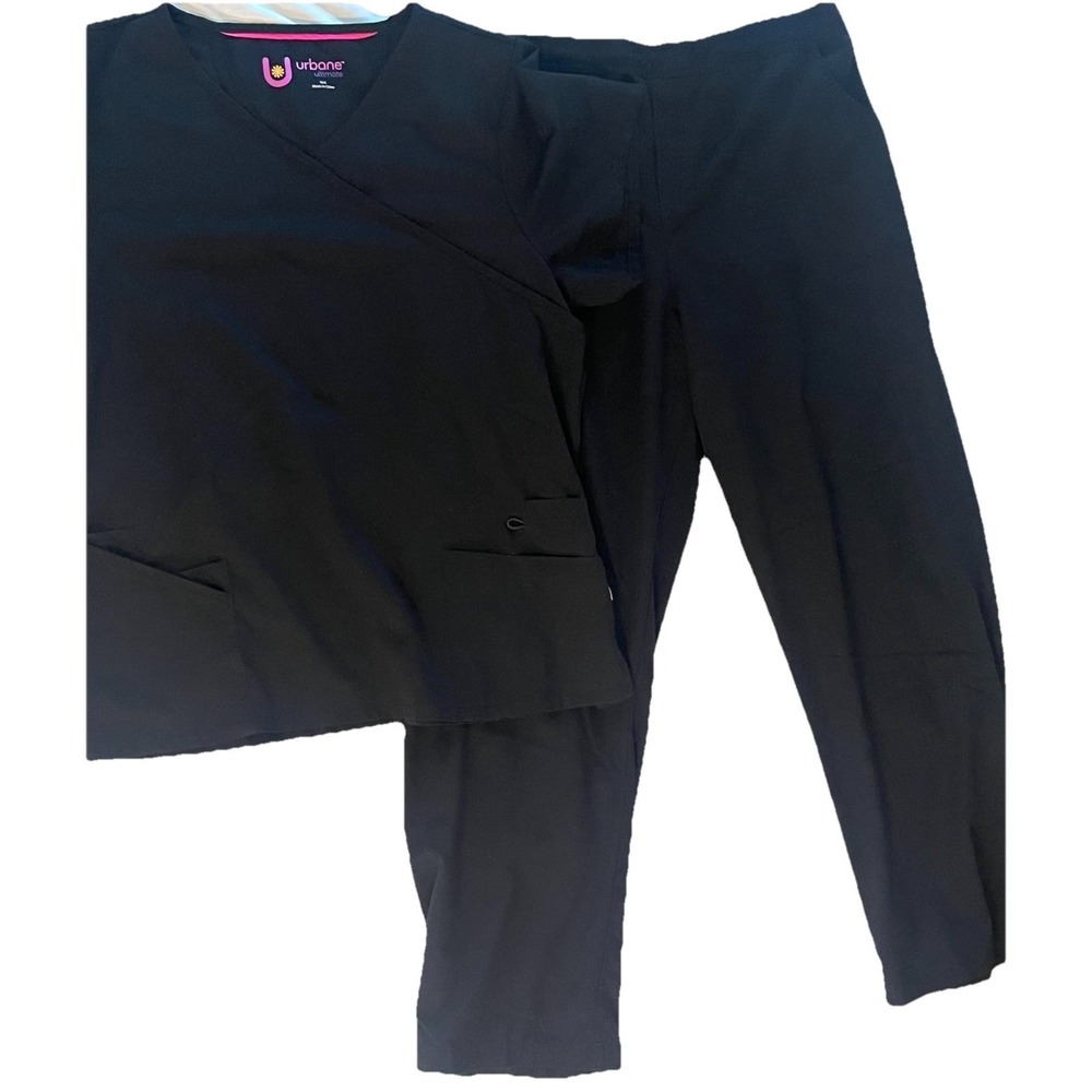 Women's Urbane Ultimate Black Scrub Set Size XL